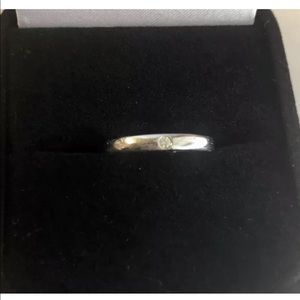 Tiffany & Co Peretti Platinum Diamond Wed Band Rin